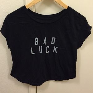 "Bad Luck" Crop Tee
