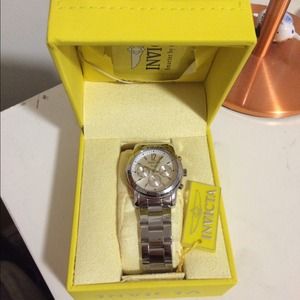 Sterling steel Invicta Angel watch