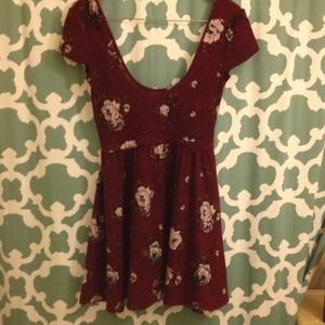 Ox blood sun dress