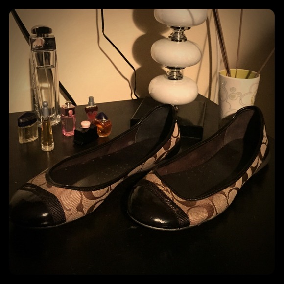 Brown COACH flats