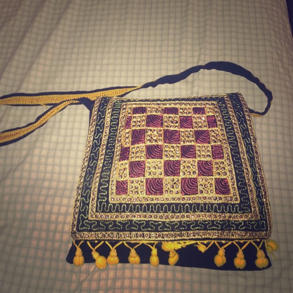 Bohemian style purse.