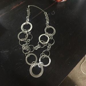 Chunky silver necklace