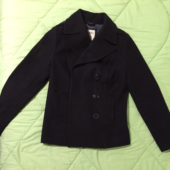 Black Peacoat Old Navy