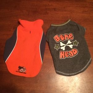 Small Dog T-Shirt & Fleece Wraparound Sweater