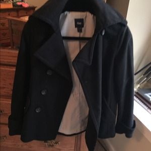 Black classic peacoat