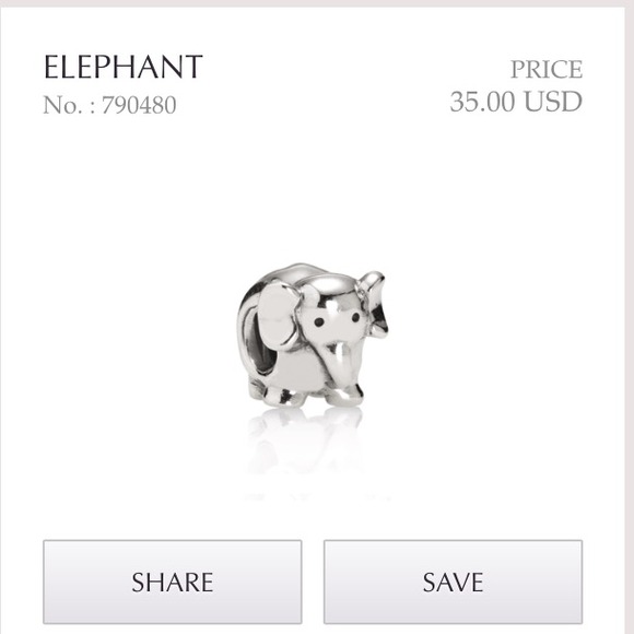 Elephant pandora charm