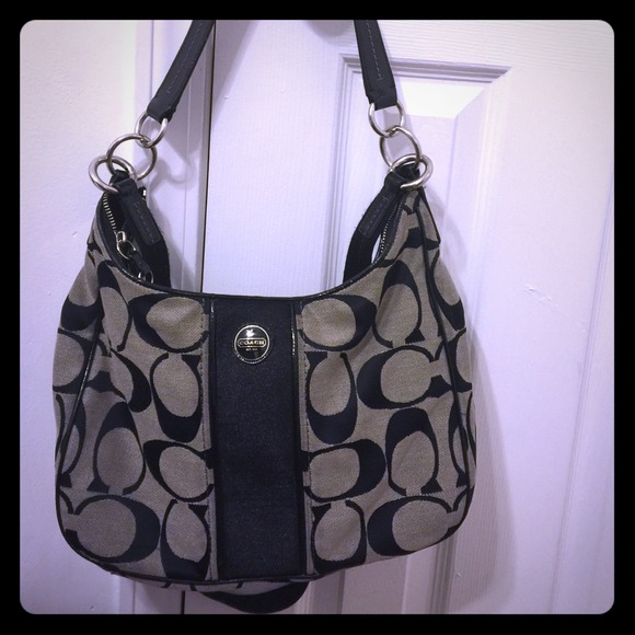 Coach purse Black/Grey CrossBoday/Shoulder bag