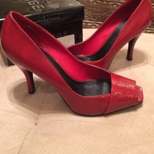 Rampage Mystic 7M Red Patent Leather 3 1/2" heel