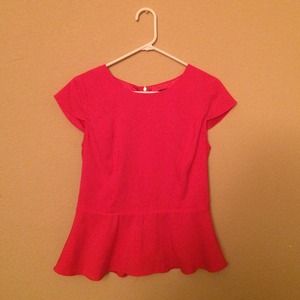Pink Peplum Top