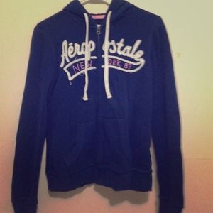 Dark Blue Hoodie with Logo by Aeropostale