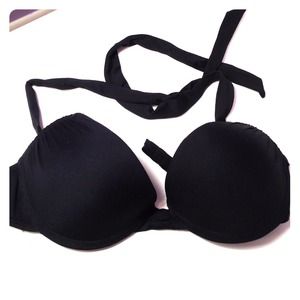 Black Push-Up Bikini Top