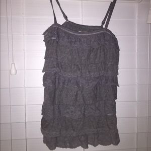 Hollister ruffle tank top