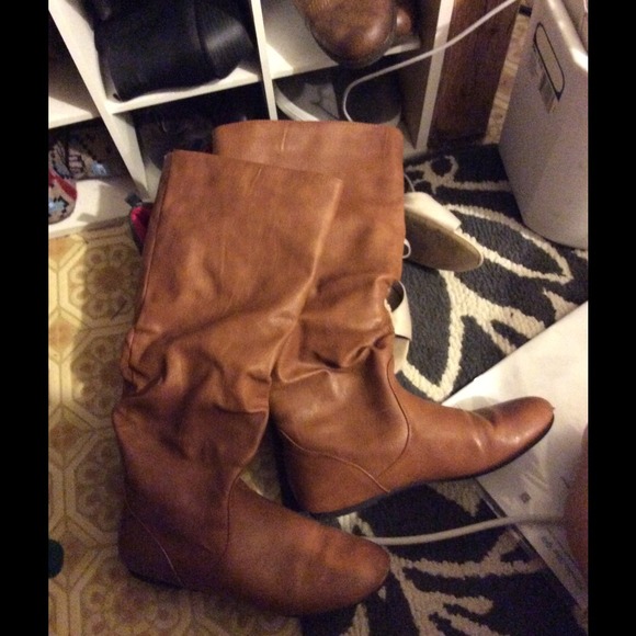Camel color boots