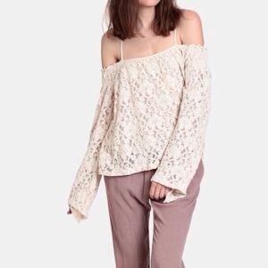 Lace off the shoulder top