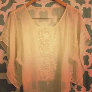 Anthropology flowey boho top