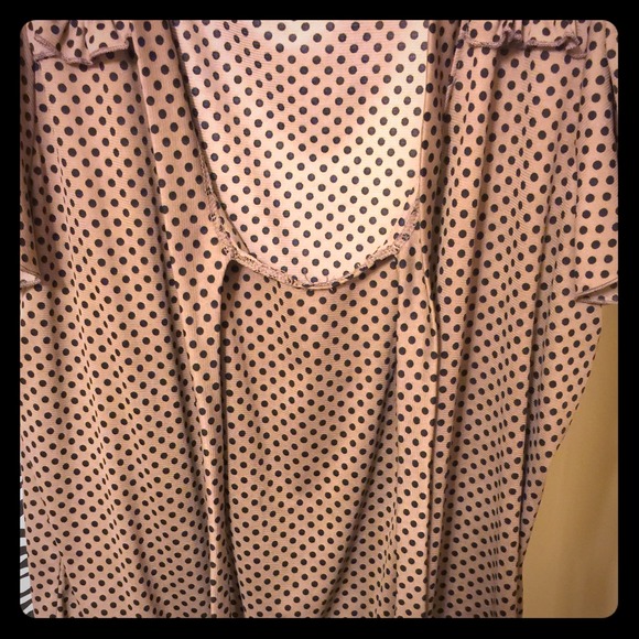 Dressy polka dot Beige shirt