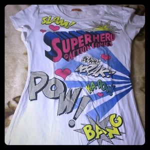 A Super hero shirt that I have never worn before.