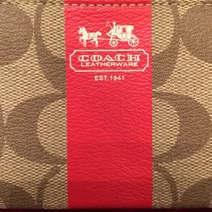 Coach coin/key holder wallet