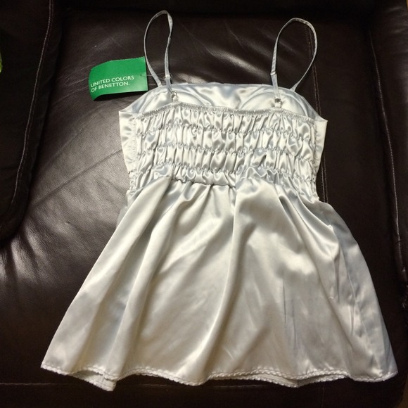 NWT United Colors of Benetton Blue Top Size S - Picture 2 of 4