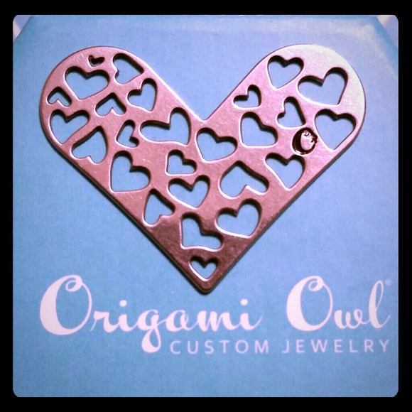 Origami Owl Large Heart Cut-out Plate