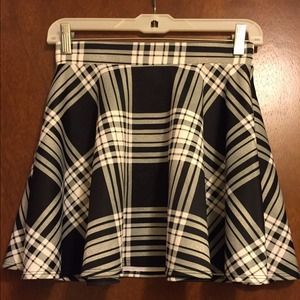 Cute plaid circle skirt