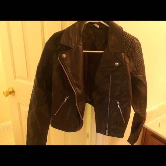 🚫SOLD🚫 Brand new! H&M brown leather jacket - Picture 1 of 3