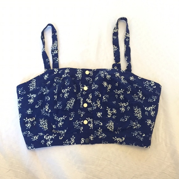Cute Forever 21 Floral Crop Top - Picture 1 of 3