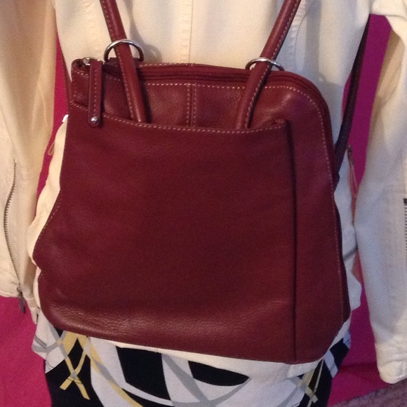 leather convertible backpack purse