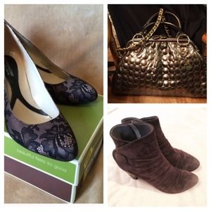 Bundle for @sparker1966 booties, lace pumps & bag