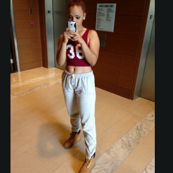 Burgundy Crop top