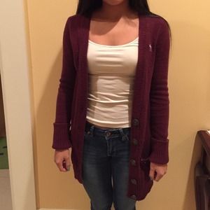 Cozy Burgundy Cardigan