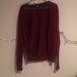 Maroon Cardigan from H&M