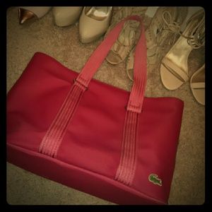 Lacoste Dark Pink Purse