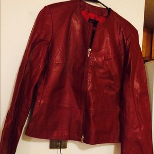 100% Lamb leather jacket *No Justice Pic* NWOT