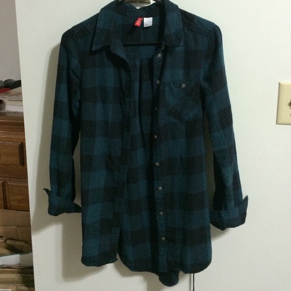 H&M long shirt with tie