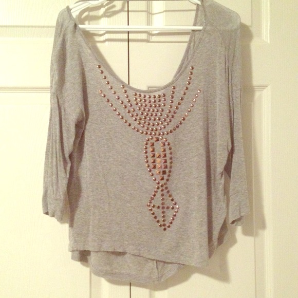 Cute hi-lo 3/4 sleeve top size XL