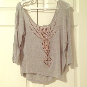 Cute hi-lo 3/4 sleeve top size XL