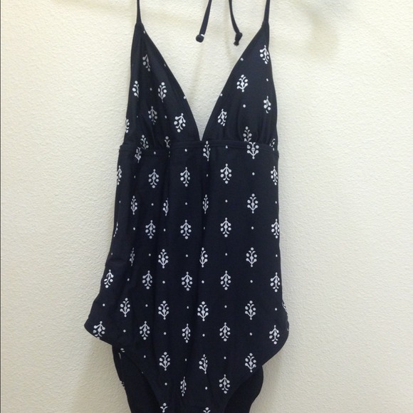 Black and White One Piece Swimsuit