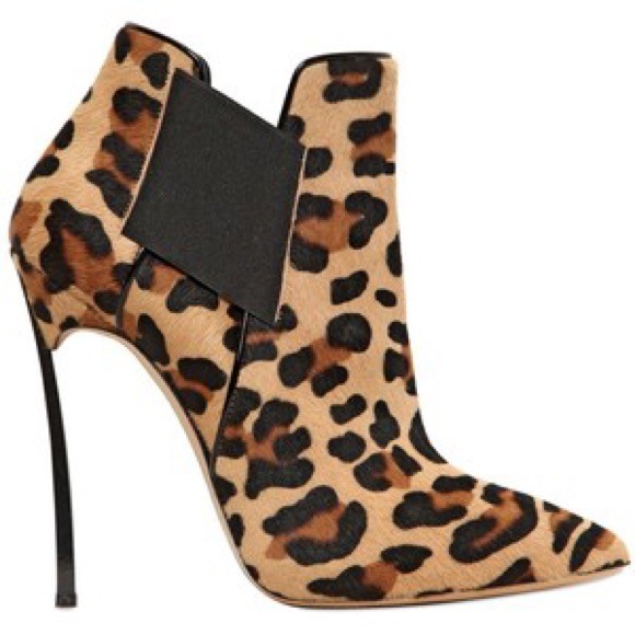 casadei leopard boots