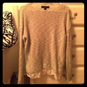 Cream Forever 21 Sweater