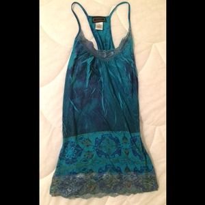 💥SOLD💥Licorice Lace Trim Tank