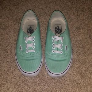 Gently used teal vans