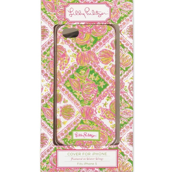 Lilly Pulitzer Accessories - Lilly Pulitzer seashell pink green iPhone 5 case