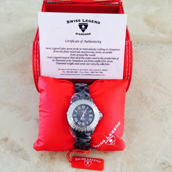 Swiss Legend Diamond (.797 ct ) Karamica Watch
