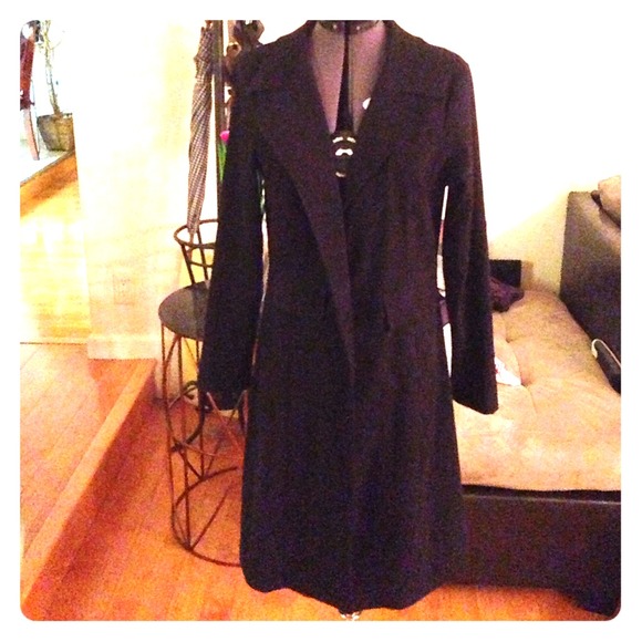 Black Trench Coat - Picture 1 of 4