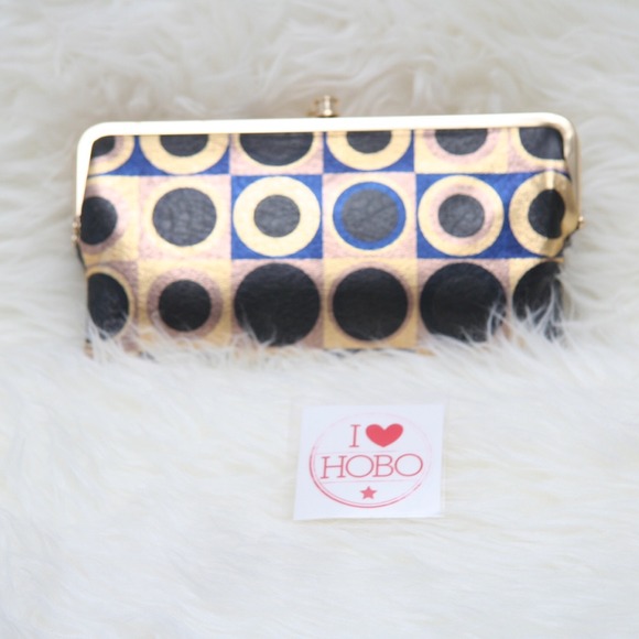 Hobo Int. LAUREN Wallet METALLIC GEOMETRIC NWT