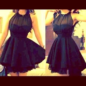 Gorgeous Black Chiffon Dress.