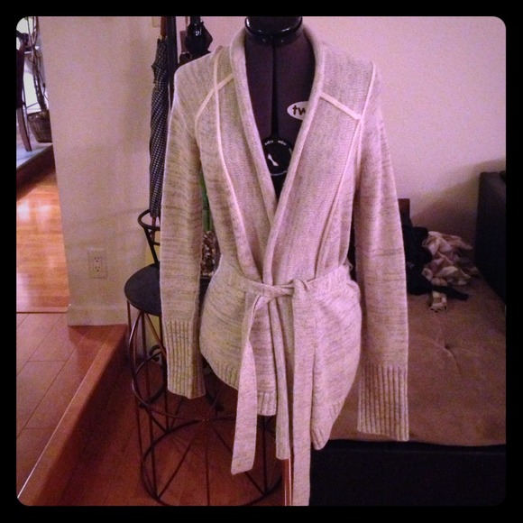 Light Gray Wool Cardigan
