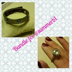 Bundle of bracelet & ring for @summerb1
