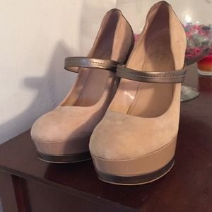 Jessica Simpson suede heels